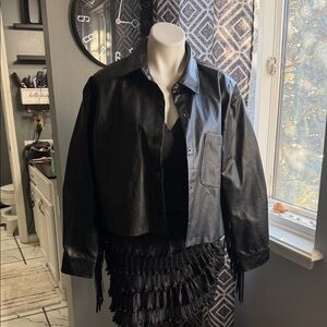 Black Leather Women's Jacket